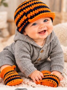 NWT Hand made baby set made in Europe - Artisan Baby set 6-9mo